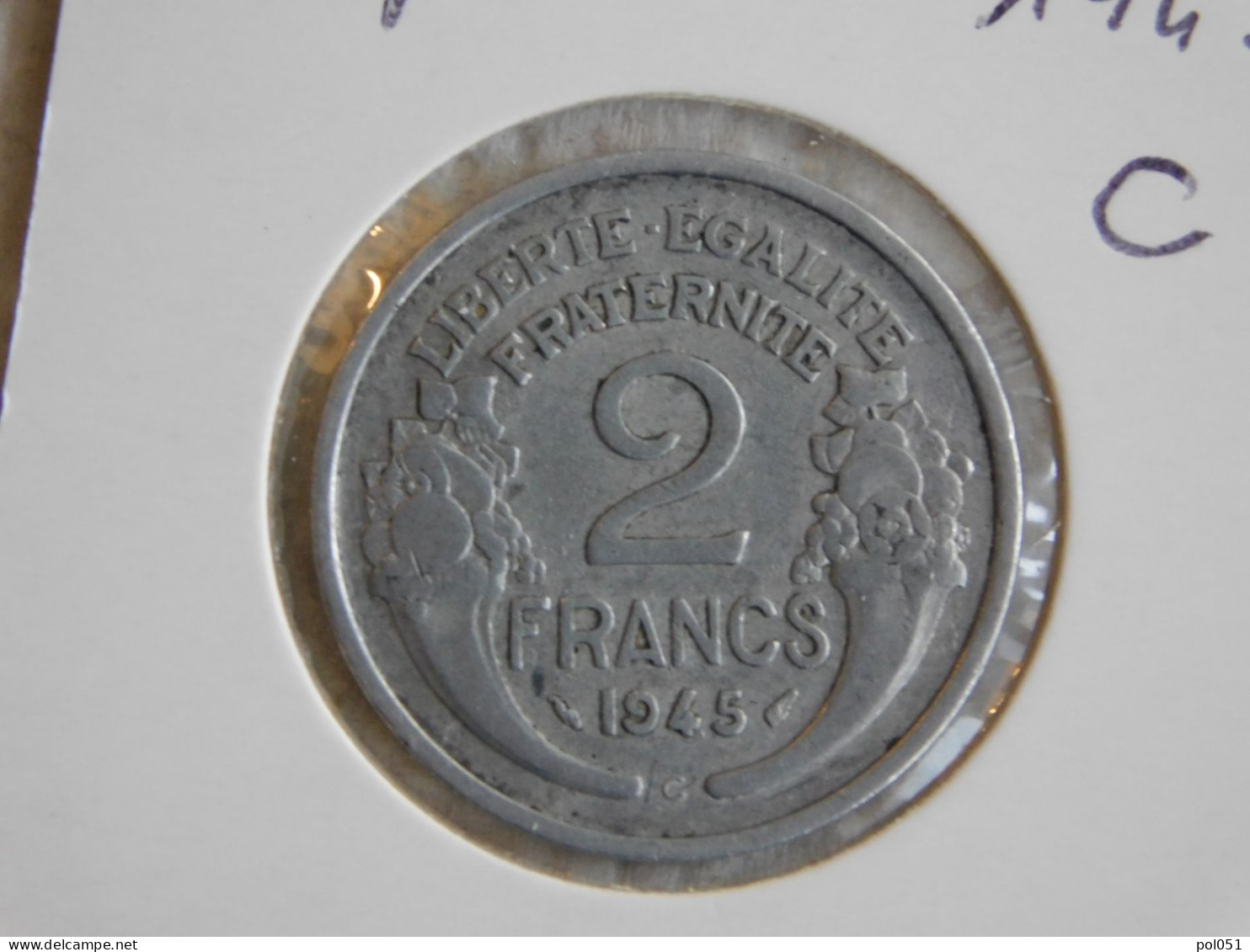 France 2 Francs 1945 C MORLON ALUMINIUM (815) - 2 Francs