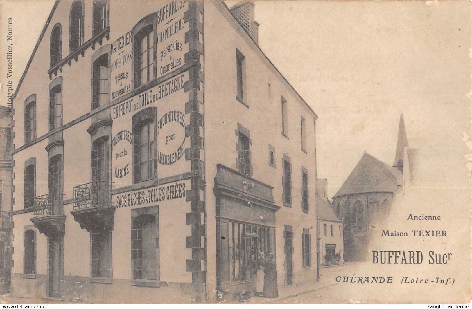 CPA 44 GUERANDE / MAISON TEXIER / BUFFARD SUCCESSEUR - Guérande