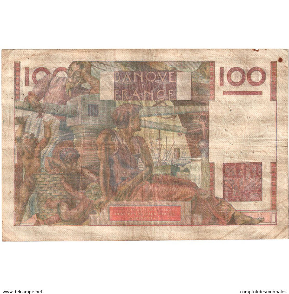 France, 100 Francs, Jeune Paysan, 1953, L.568, TB, Fayette:28.39, KM:128d - 100 F 1945-1954 ''Jeune Paysan''