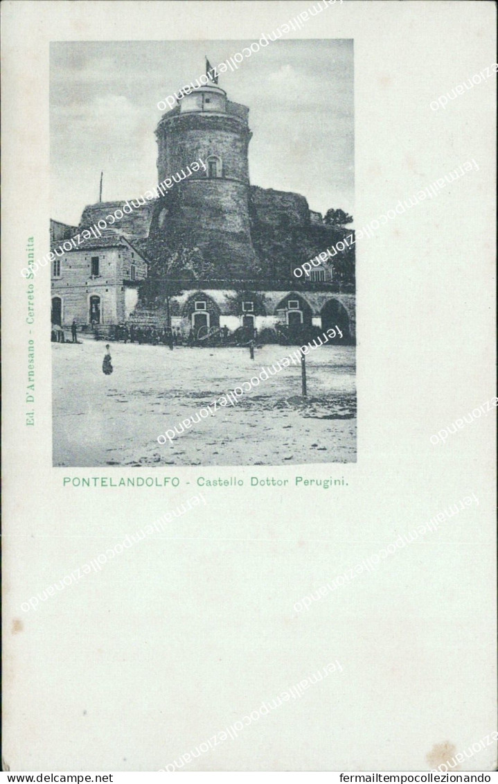 Bh171 Cartolina Pontelandolfo Castello Dottor Perugini Provincia Di Benevento - Benevento