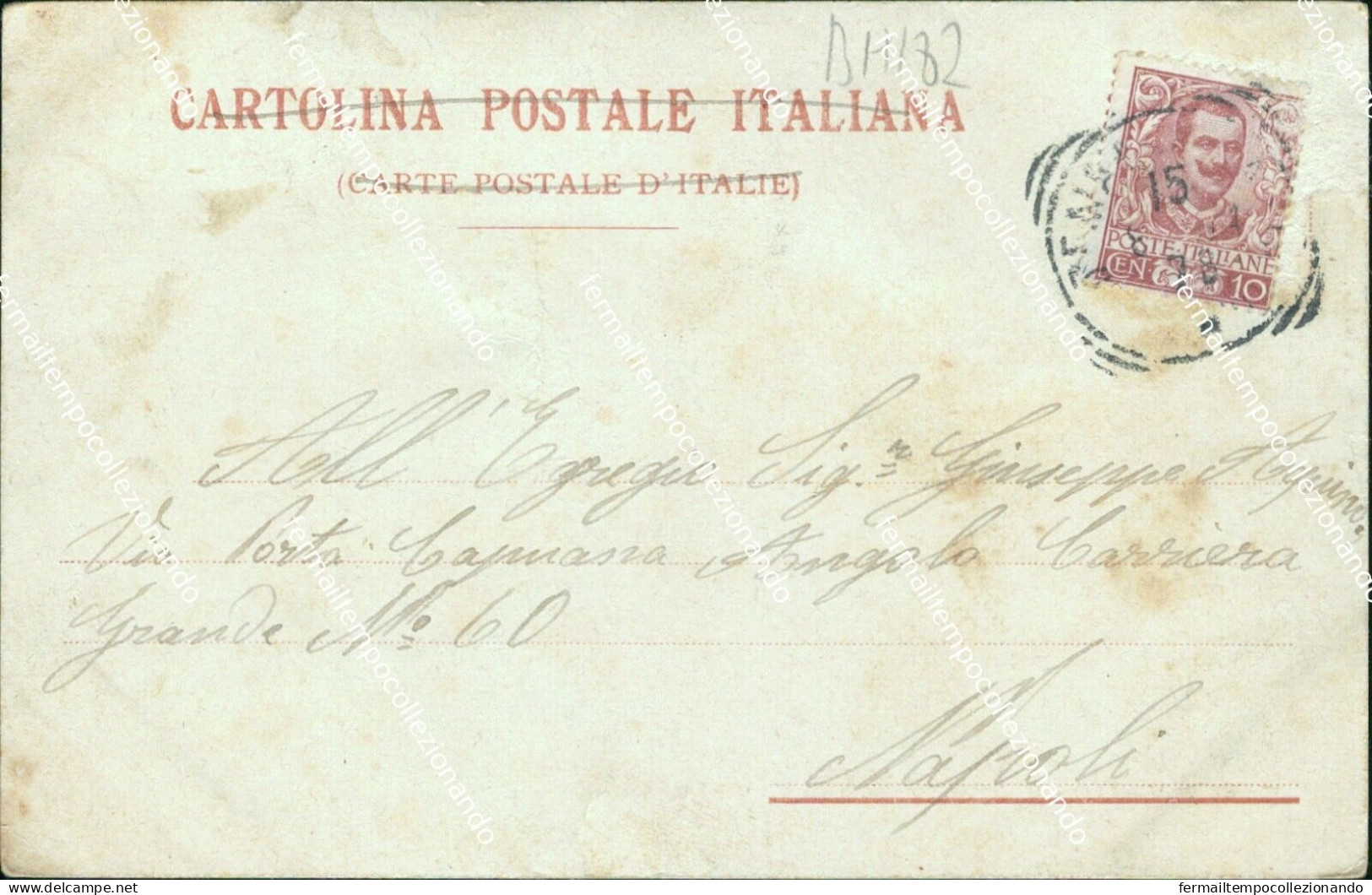 Bh182 Cartolina Benevento Citta' Il Corso Garibaldi Da Piazza Duomo - Benevento