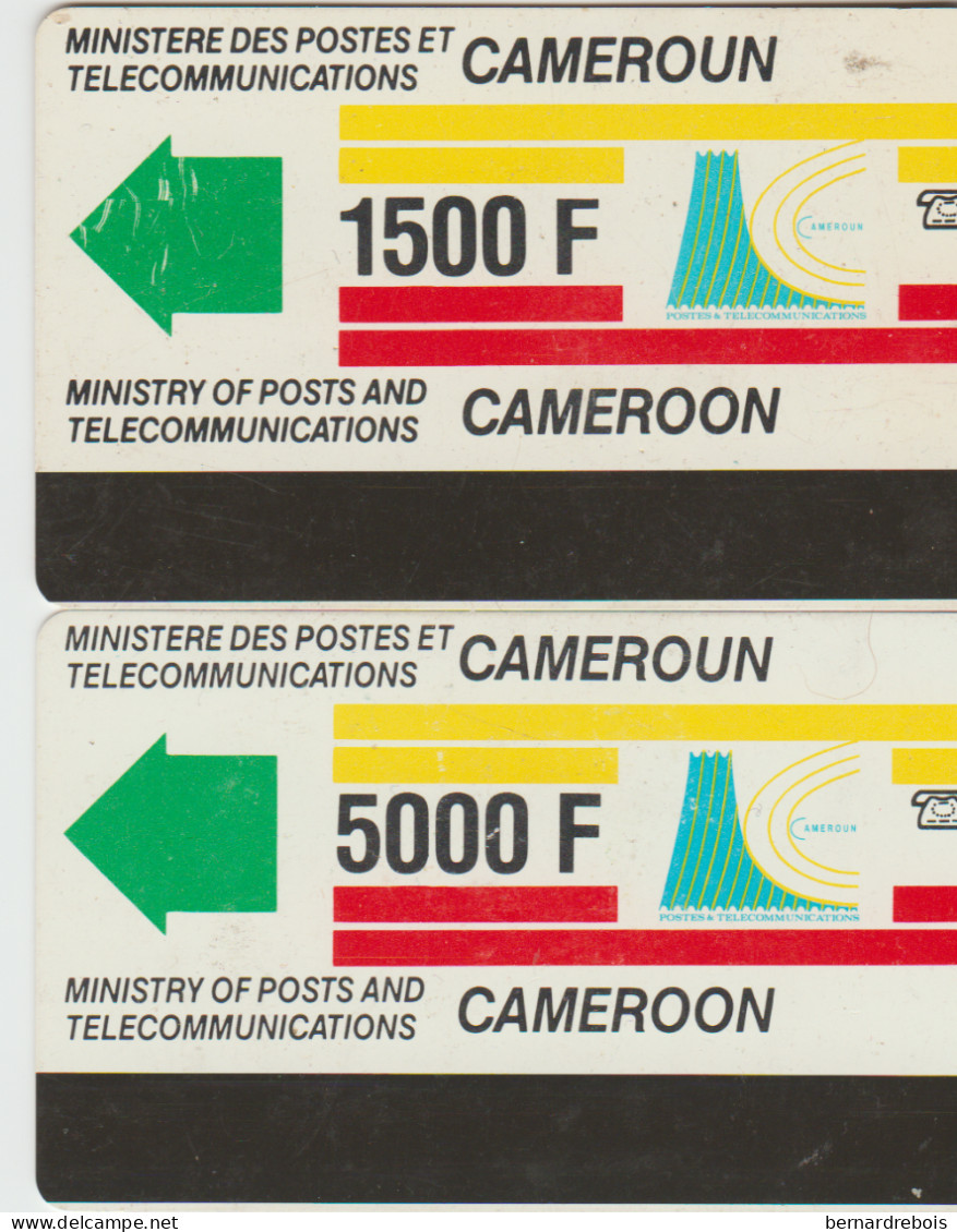 TC32 - 2 CARTES A PUCE DU CAMEROUN Pour 2 € - Cameroon