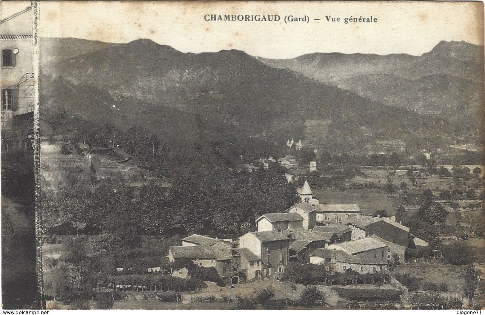 Chamborigaud Vue Générale 1930 - Chamborigaud