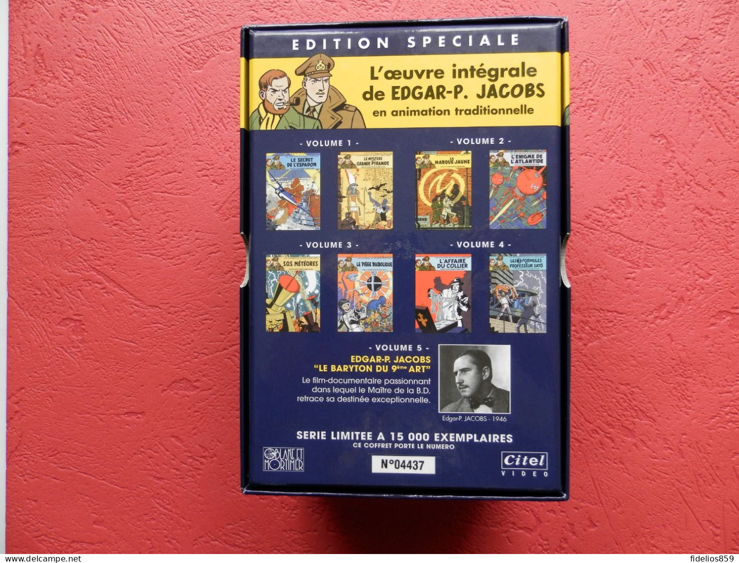 BLAKE ET MORTIMER PAR JACOBS : COFFRET COLLECTOR TIRAGE LIMITE ETNUMEROTE TTB - Cassette & DVD