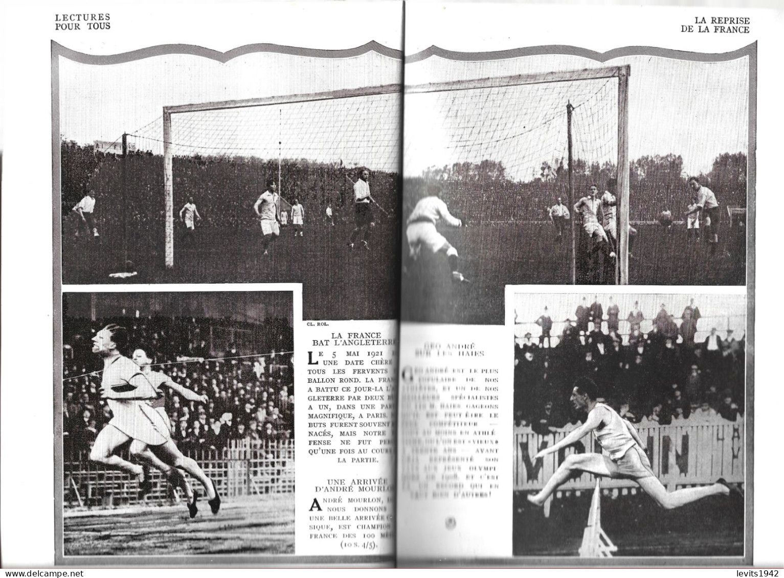 JEUX OLYMPIQUES 1924  - PARIS - REVUE - LECTURE POUR TOUS - JUIN 1924 - - Autres & Non Classés