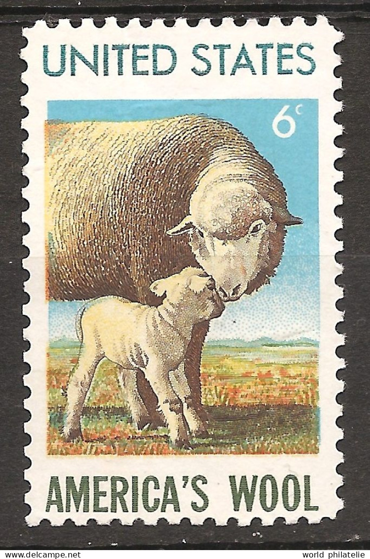 Etats-Unis D'Amérique USA 1971 N° 916 O/* Mouton, Agneau, Nord Américain, Industrie Lainière, Laine, Brebis, Vêtements - Gebruikt