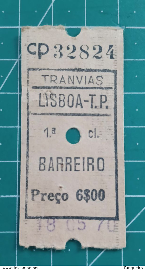 PORTUGAL TRAIN TICKET CP 32824 - Europe