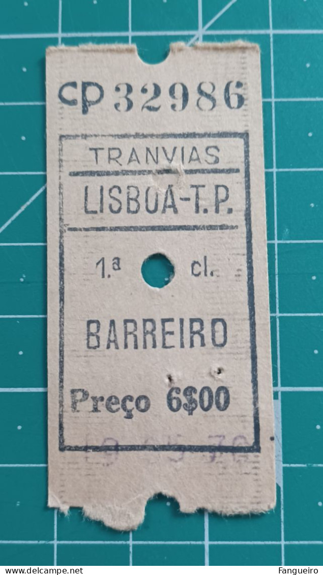 PORTUGAL TRAIN TICKET CP 32986 - Europa