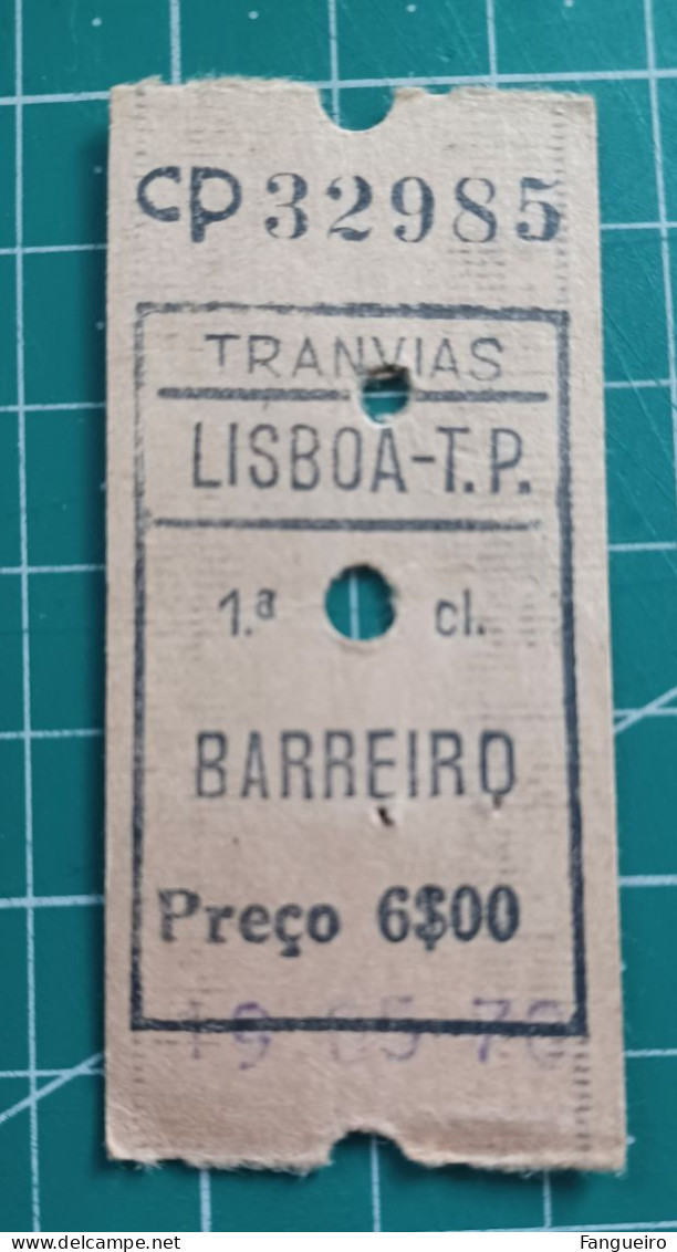 PORTUGAL TRAIN TICKET CP 32985 - Europe