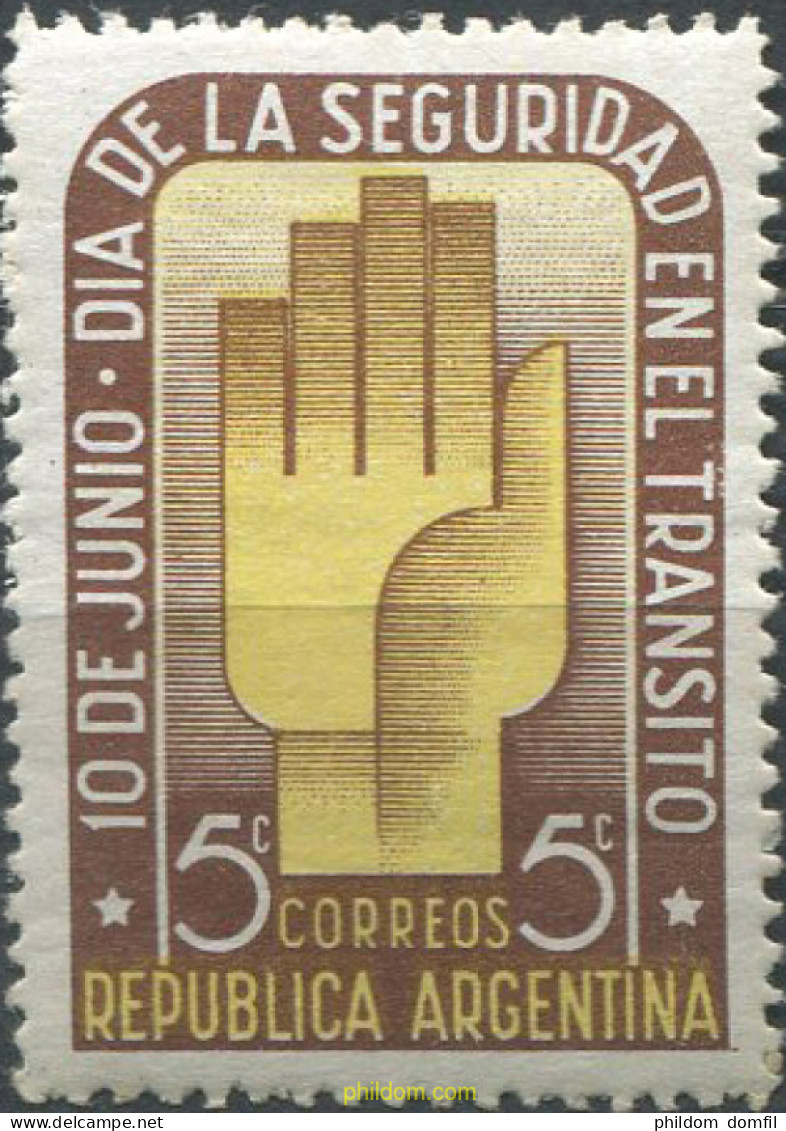 725669 HINGED ARGENTINA 1948 DIA DE LA SEGURIDAD VIAL - Nuovi