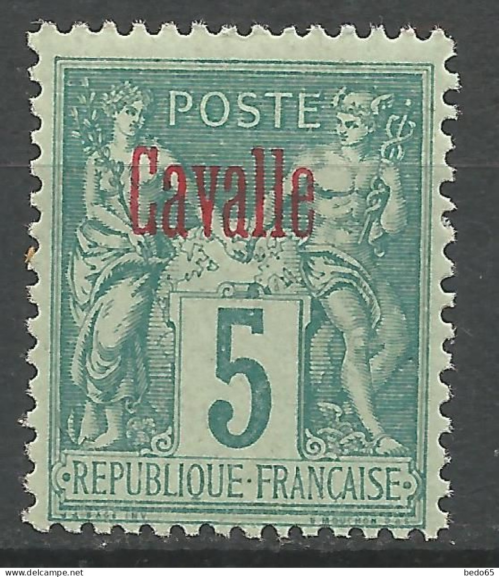 CAVALLE N° 1 NEUF** LUXE  SANS CHARNIERE  / Hingeless / MNH - Nuovi