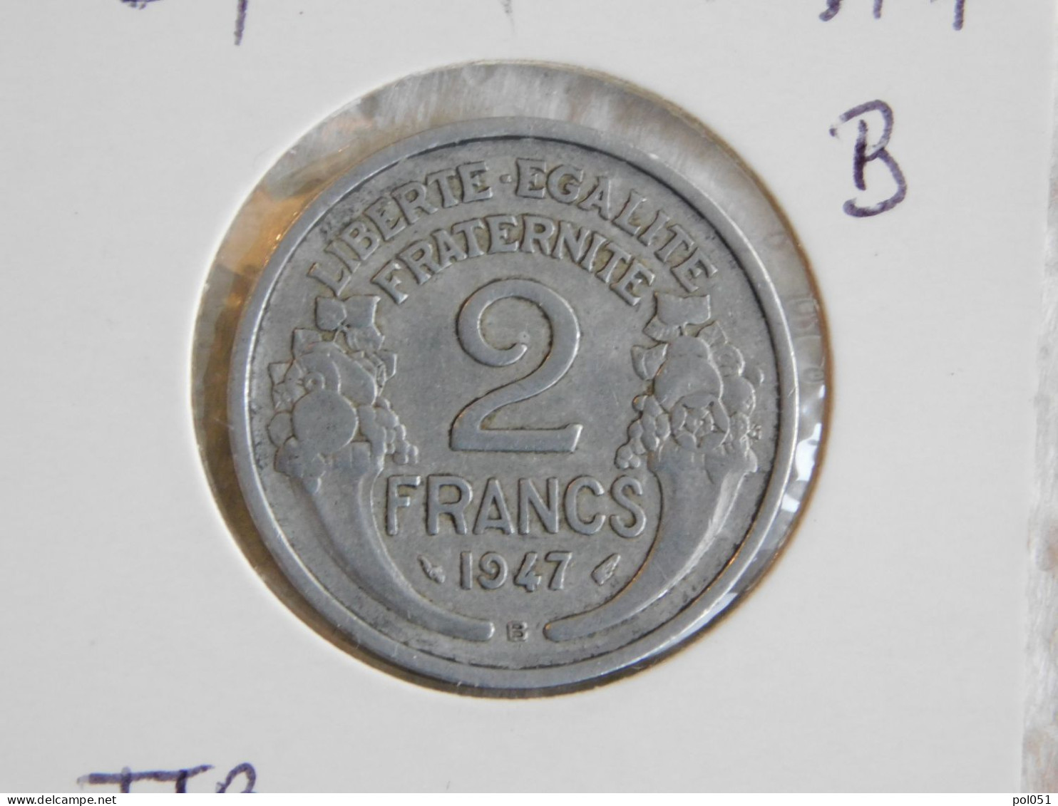 France 2 Francs 1947 B MORLON ALUMINIUM (819) - 2 Francs