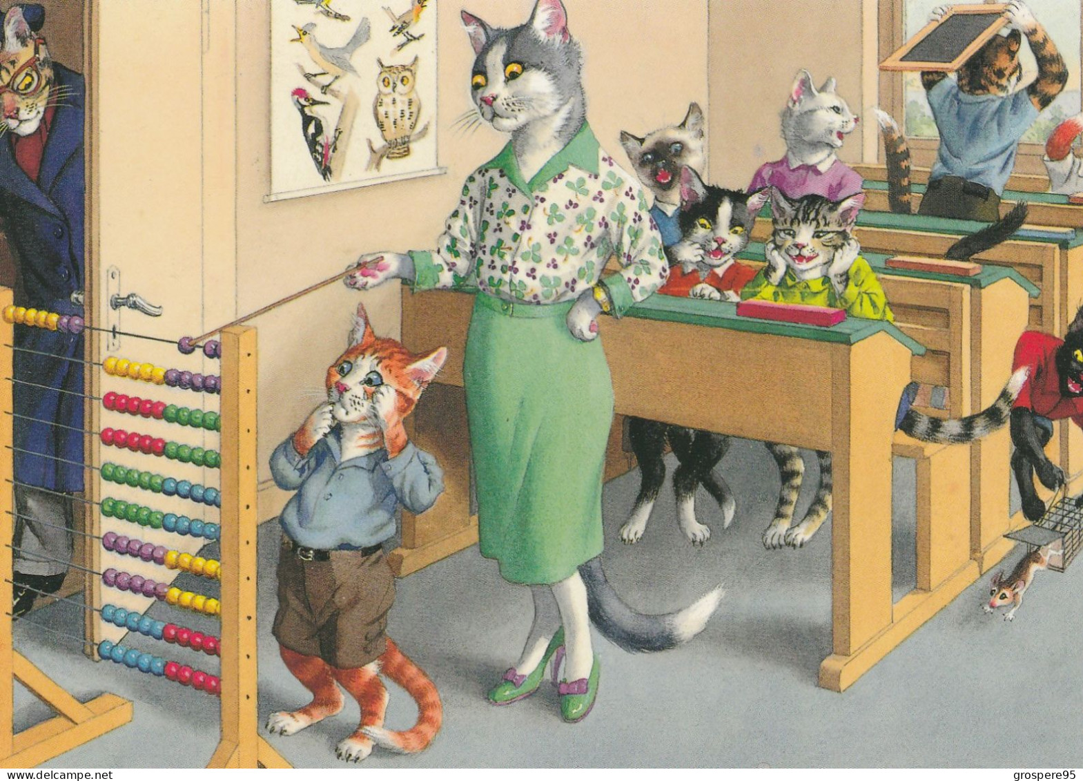 CHATS HUMANISES A L'ECOLE EDITIONS THE FIFTIES - Cats