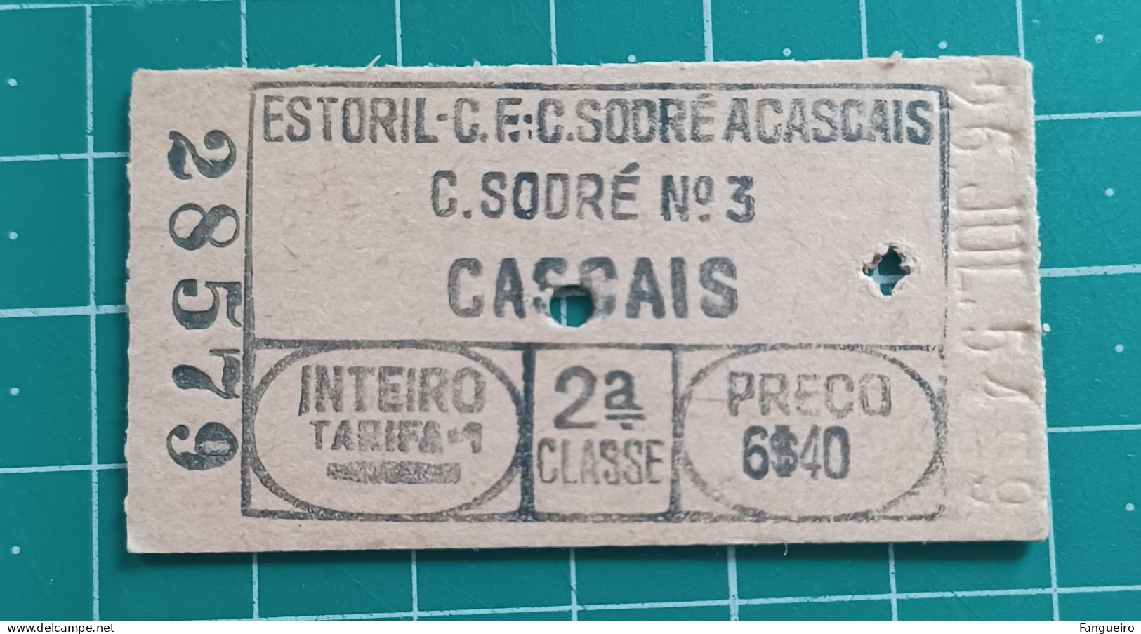 PORTUGAL TRAIN TICKET 28579 - Europa