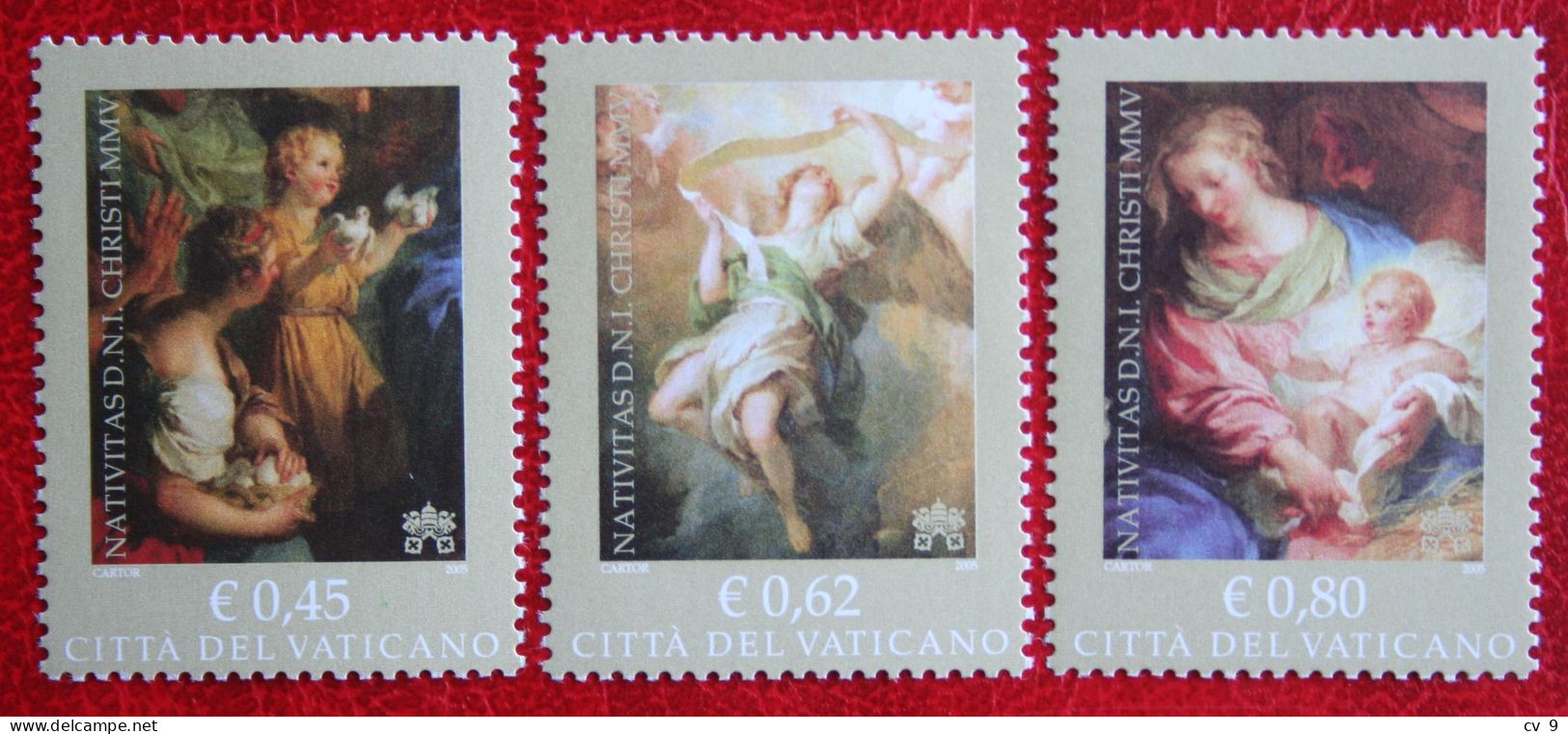 Natale Weihnachten Xmas Noel Kerst 2005 Mi 1540-1542 Yv 1393-1395 POSTFRIS / MNH / ** VATICANO VATICAN VATICAAN - Unused Stamps