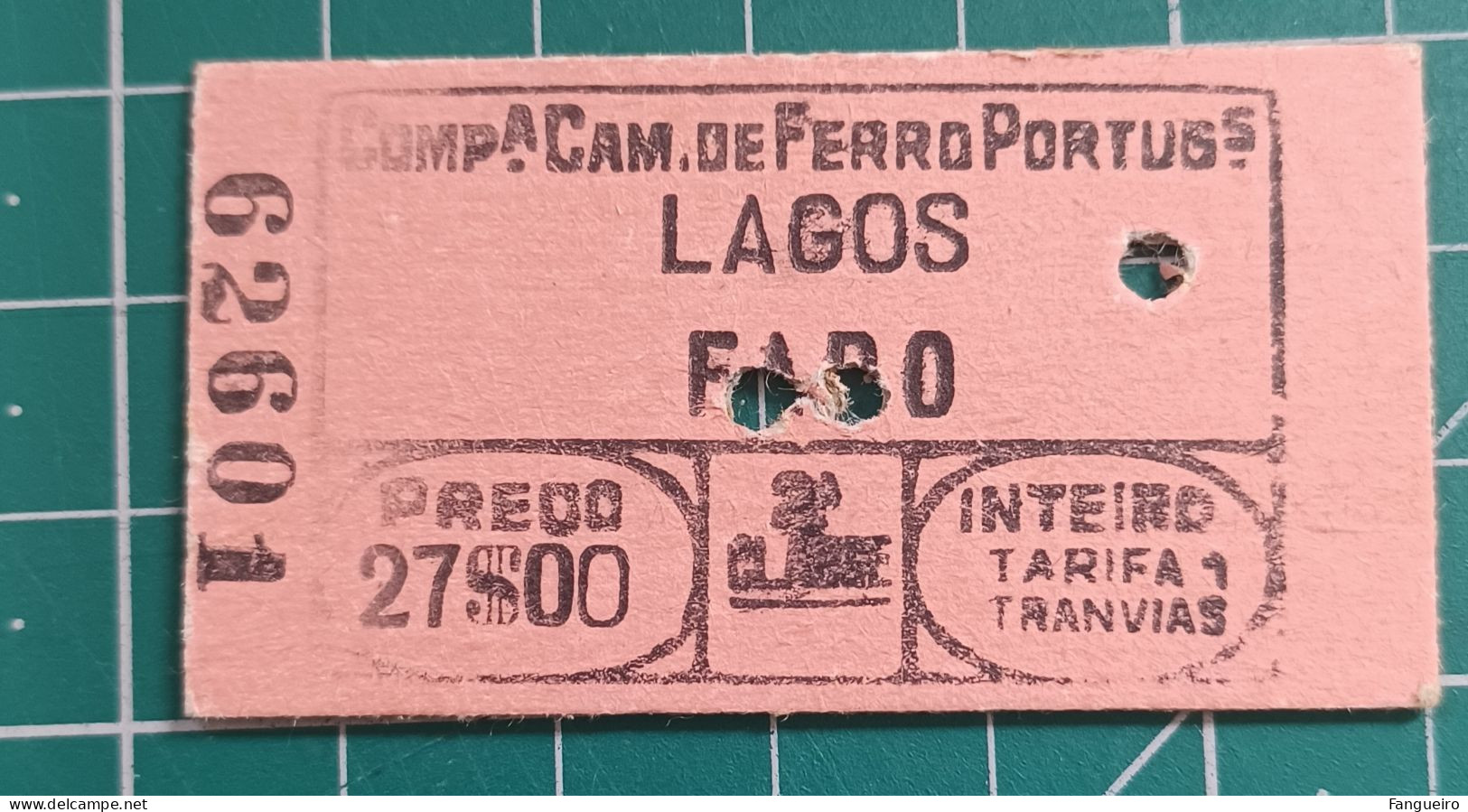 PORTUGAL TRAIN TICKET 62601 - Europe