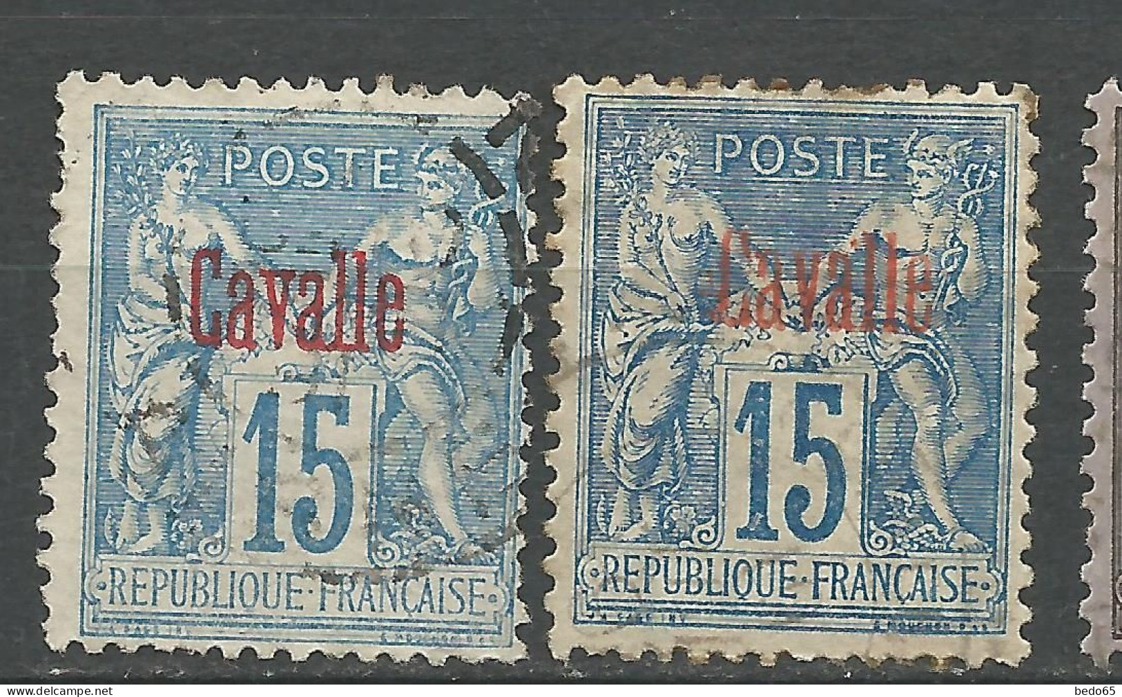 CAVALLE N° 5 Et 5a  OBL  / Used - Oblitérés