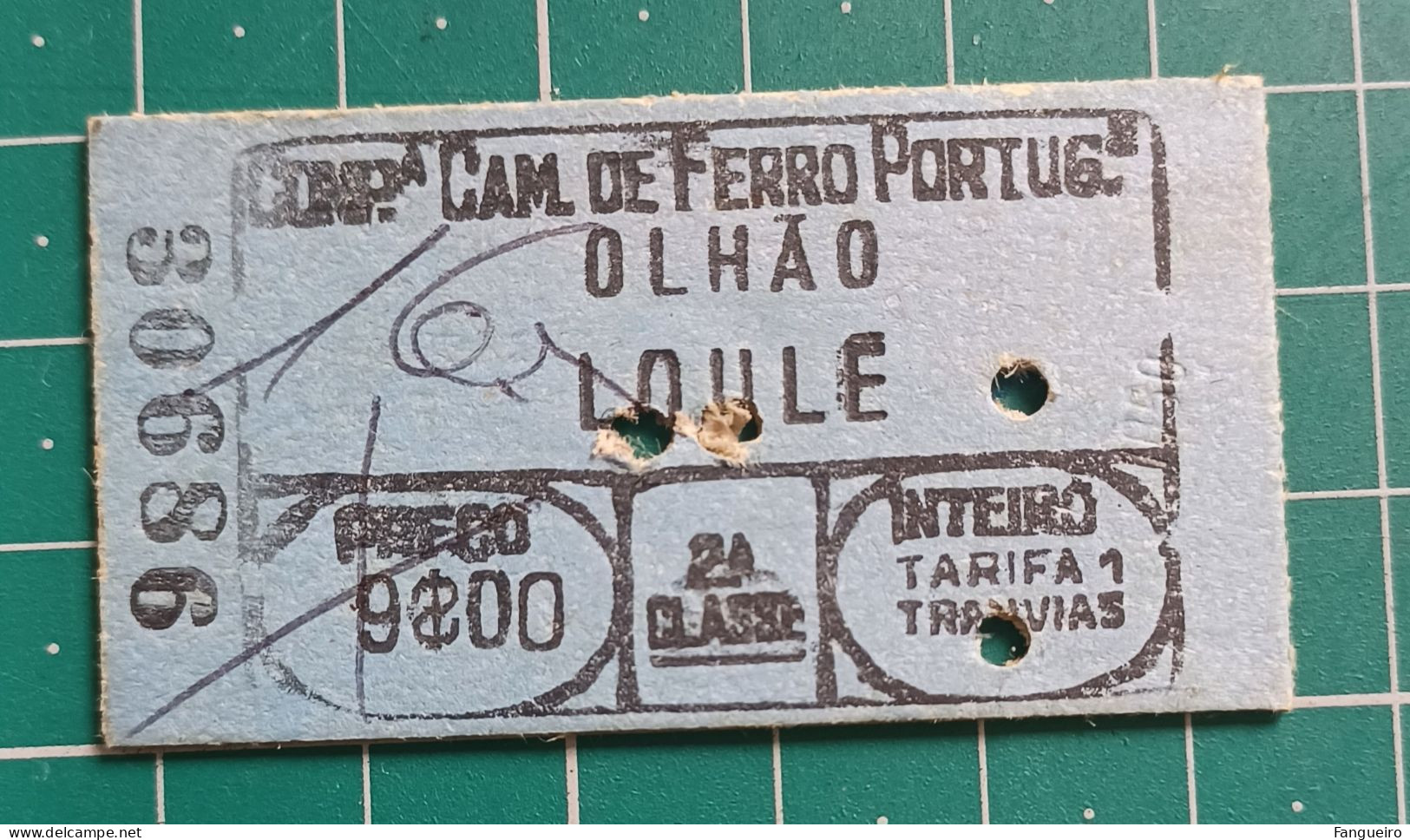 PORTUGAL TRAIN TICKET 30686 - Europe