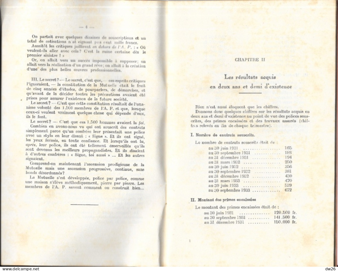 Livre De La Mutuelle De L'Association Provinciale Des Architectes Français (Risques Et Assurances) Courrier Et Adhésion - Other & Unclassified