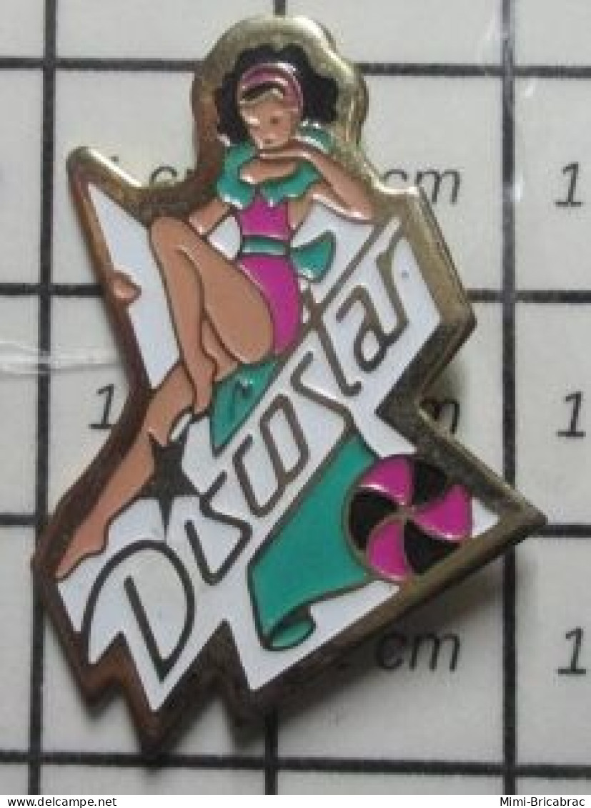 1616A   Pin's Pins / Beau Et Rare / PIN-UPS / DISCOSTAR BRUNE MUSIQUE - Pin-Ups