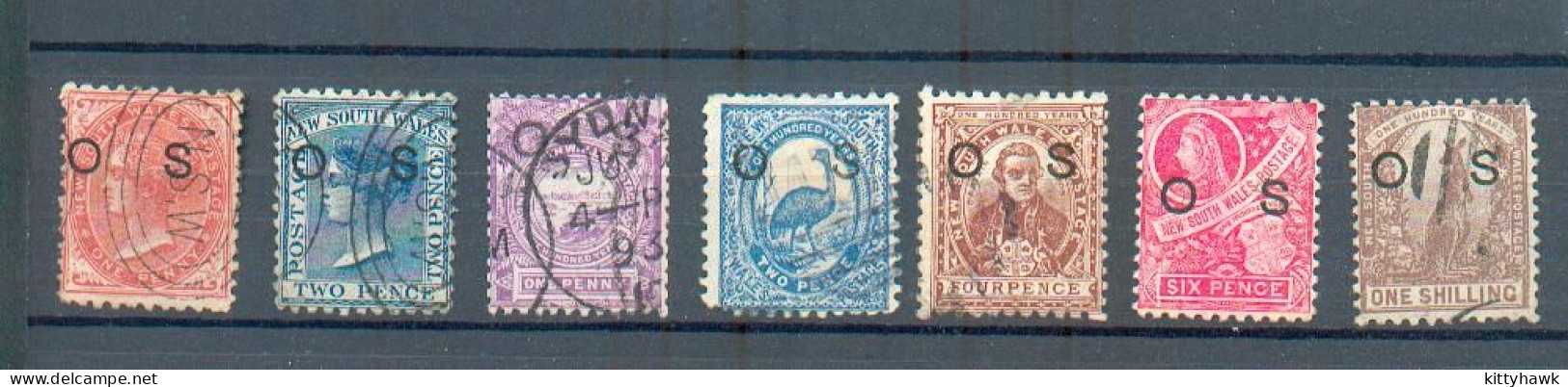 B 235 - N. S. W. - YT Serv 1-2 / 21-22-23-24-26 ° Obli - Used Stamps