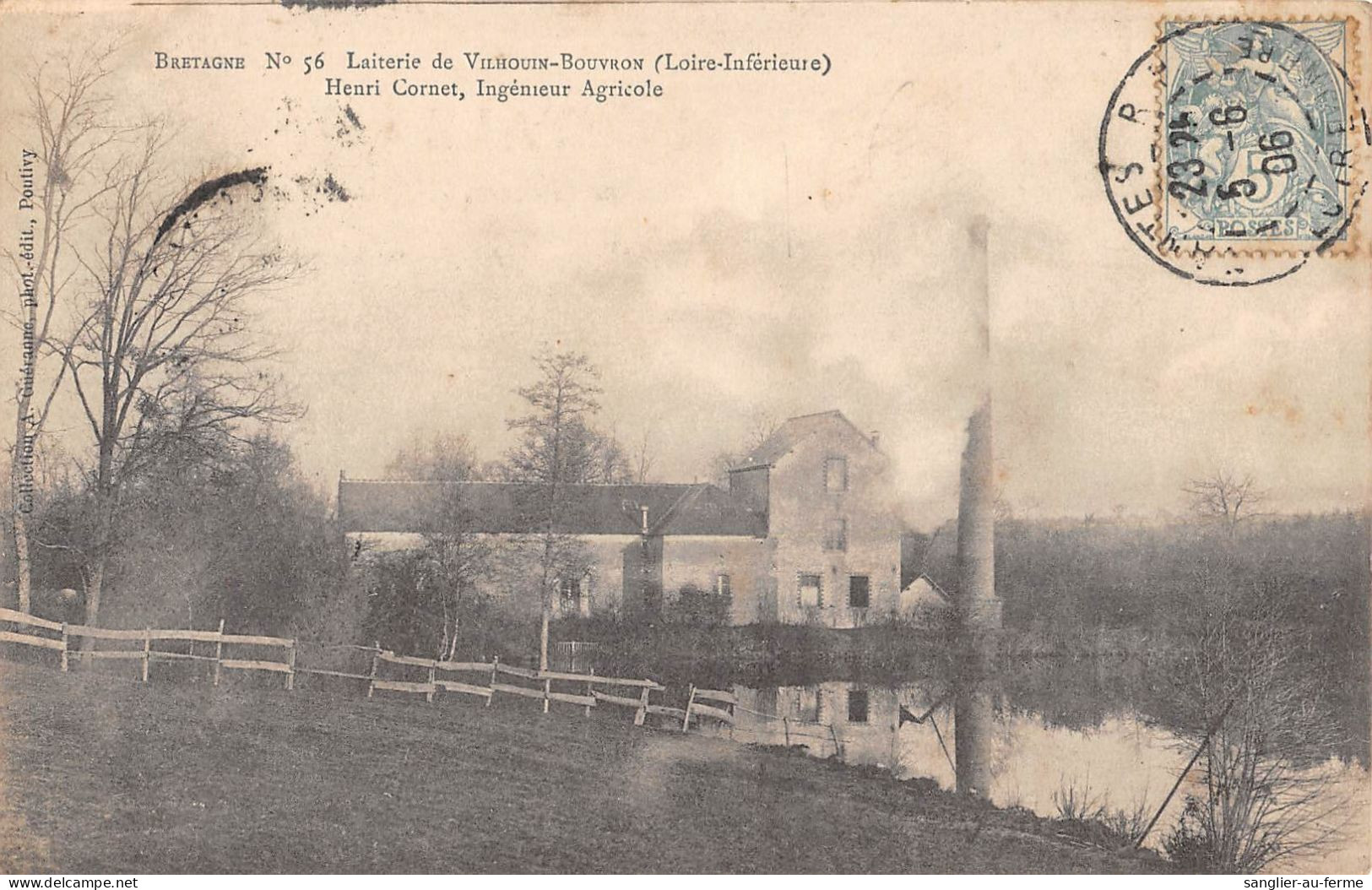 CPA 44 LAITERIE DE VILHOUIN BOUVRON / HENRI CORNET / INGENIEUR AGRICOLE - Autres & Non Classés