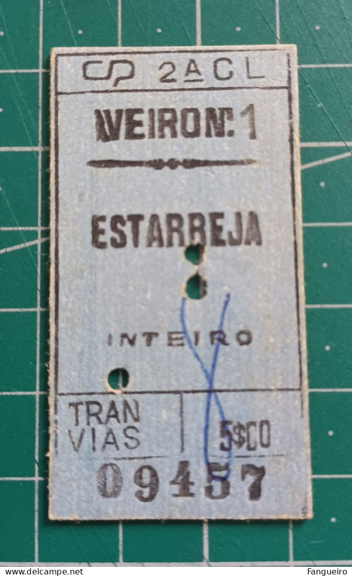 PORTUGAL TRAIN TICKET 09457 - Europa