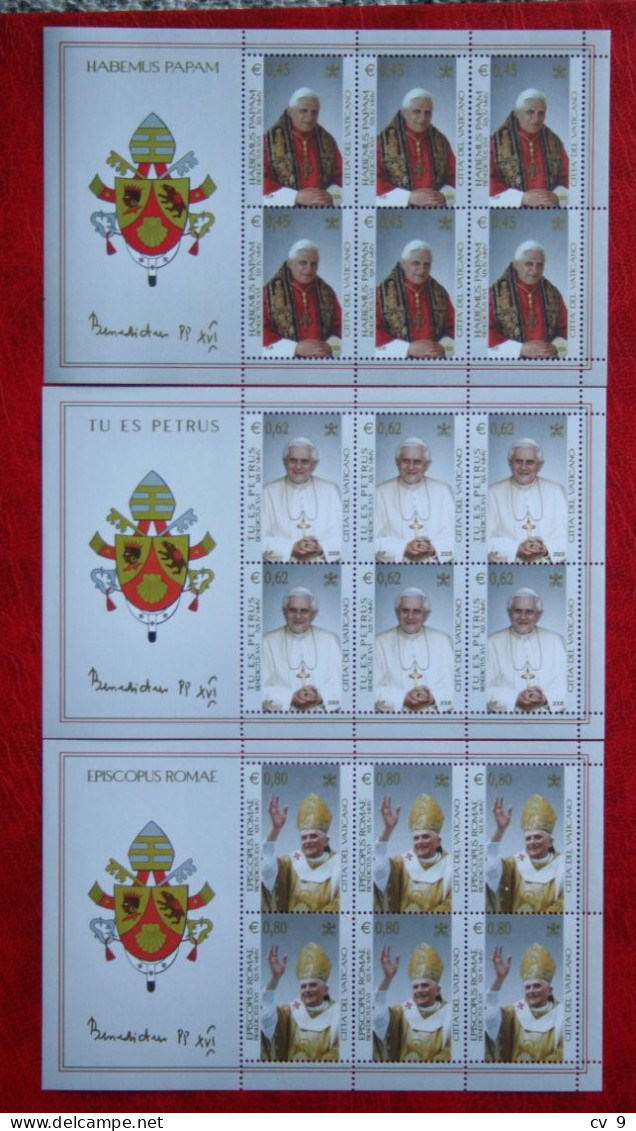 Election Of Pope Benedict XVI 2005 Mi 1517-1519 Yv 1380-1382 POSTFRIS MNH ** VATICANO VATICAN VATICAAN - Ungebraucht