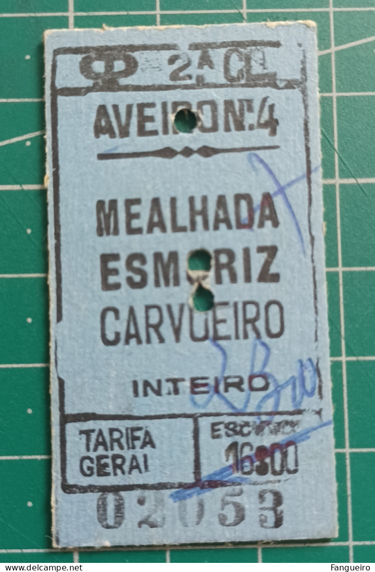 PORTUGAL TRAIN TICKET 02053 - Europa