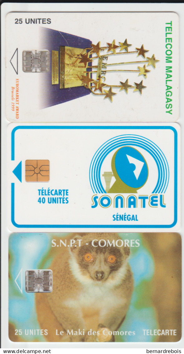 TC32 - 3 CARTES A PUCE DE PAYS AFRICAINS DIFFERENTS, Pour 2 € - Sonstige - Afrika