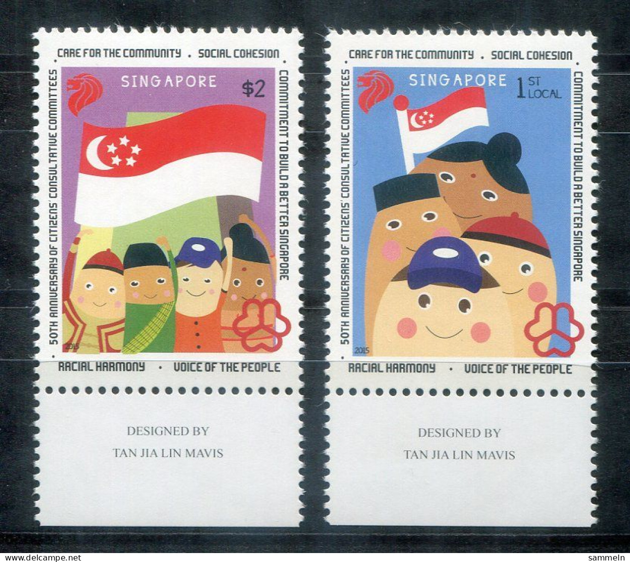 SINGAPUR 2356-2357 Mnh - Flagge, Flag, Drapeau - SINGAPORE / SINGAPOUR - Singapore (1959-...)