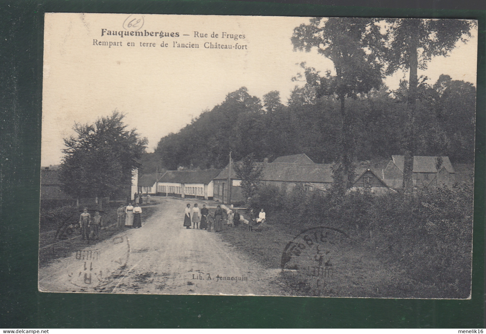 CP - 62 - Fauquembergues - Rue De Fruges - Rempart En Terre De L'ancien Château-fort - Fauquembergues