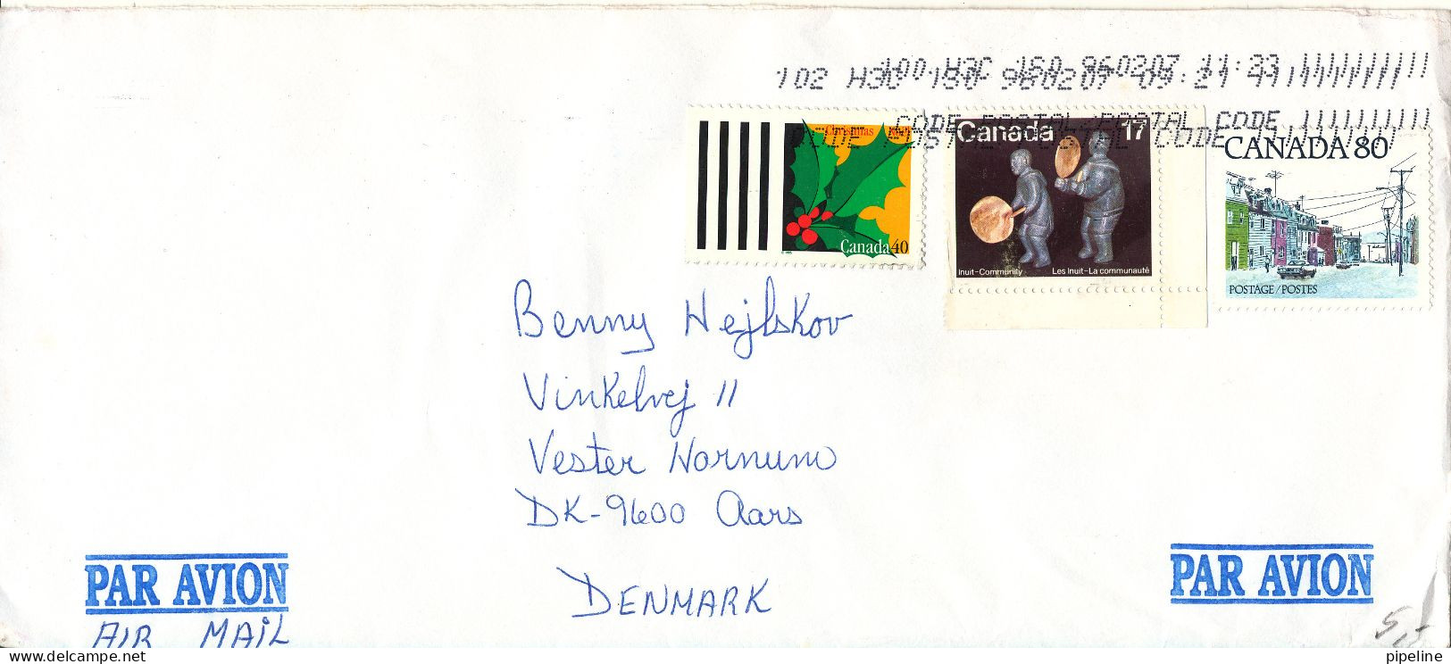 Canada Cover Sent To Denmark 27-2-1996 Topic Stamps - Briefe U. Dokumente