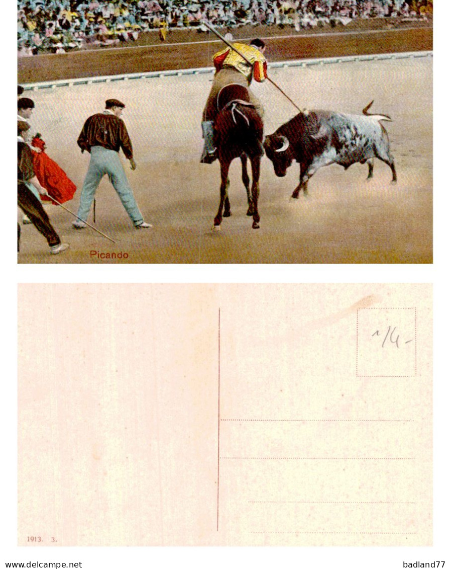 Tauromachie - Lot 3 Cartes - Quite De Caballo - Picanto - La Puntilla - Taureaux