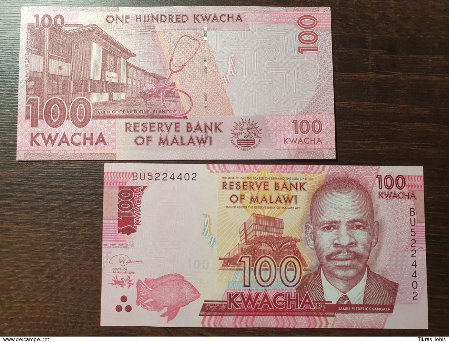 Malawi 100 Quaches, 2019 P-65D - Malawi