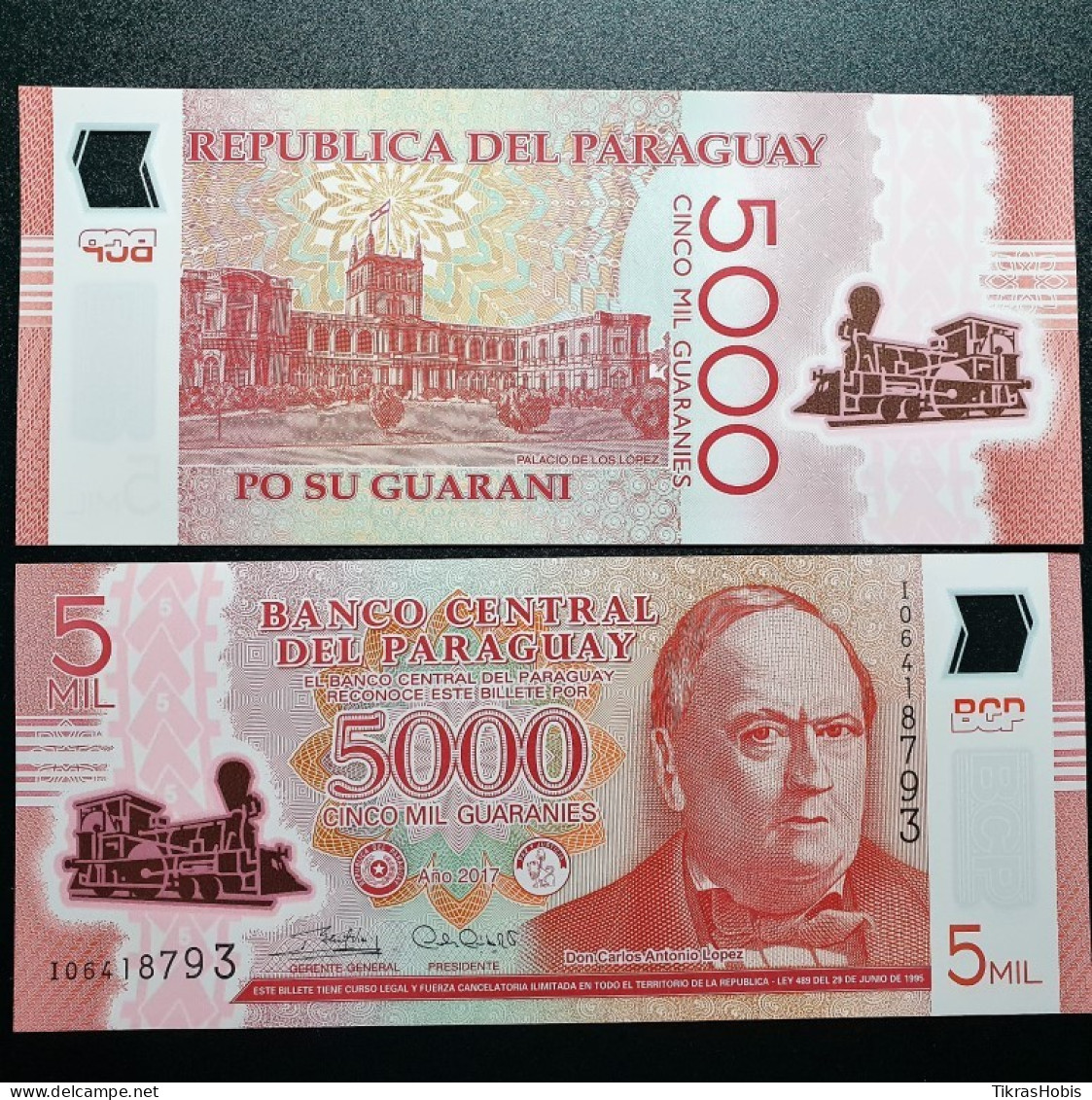 Paraguay 5000 Guaranies, 2017 P-234C - Paraguay