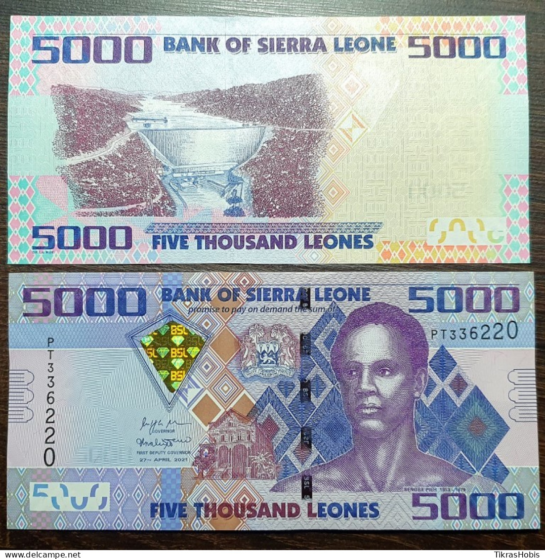 Sierra Leone 5000 Leones, 2021 P-32F - Sierra Leona