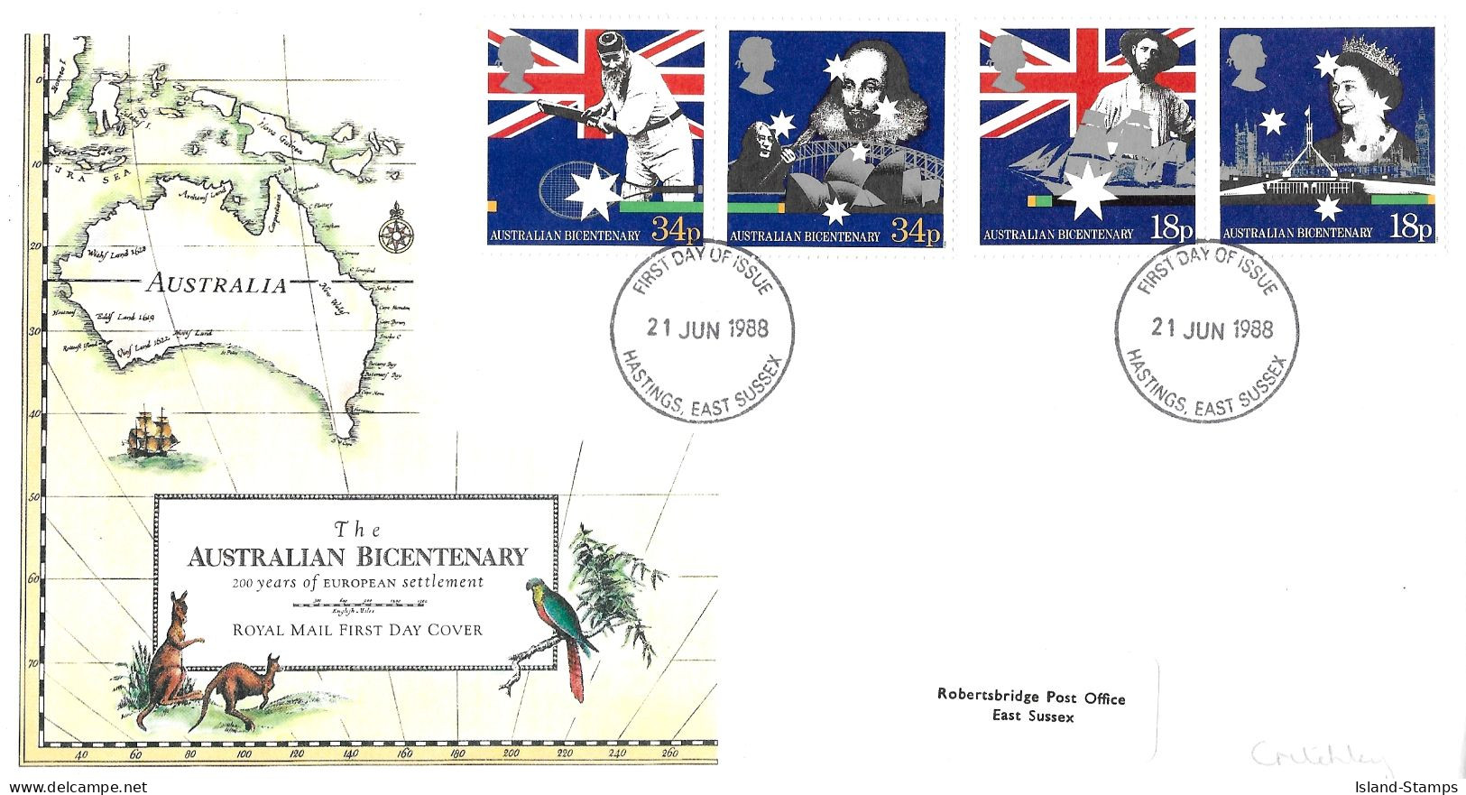 1988 Australia Addressed FDC Tt - 1981-1990 Dezimalausgaben