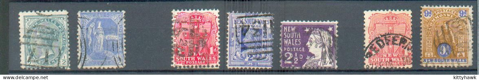 B 241 - N. S. W. - YT 72 - 73 - 75 à 77 - 105 - 106 ° Obli - Used Stamps