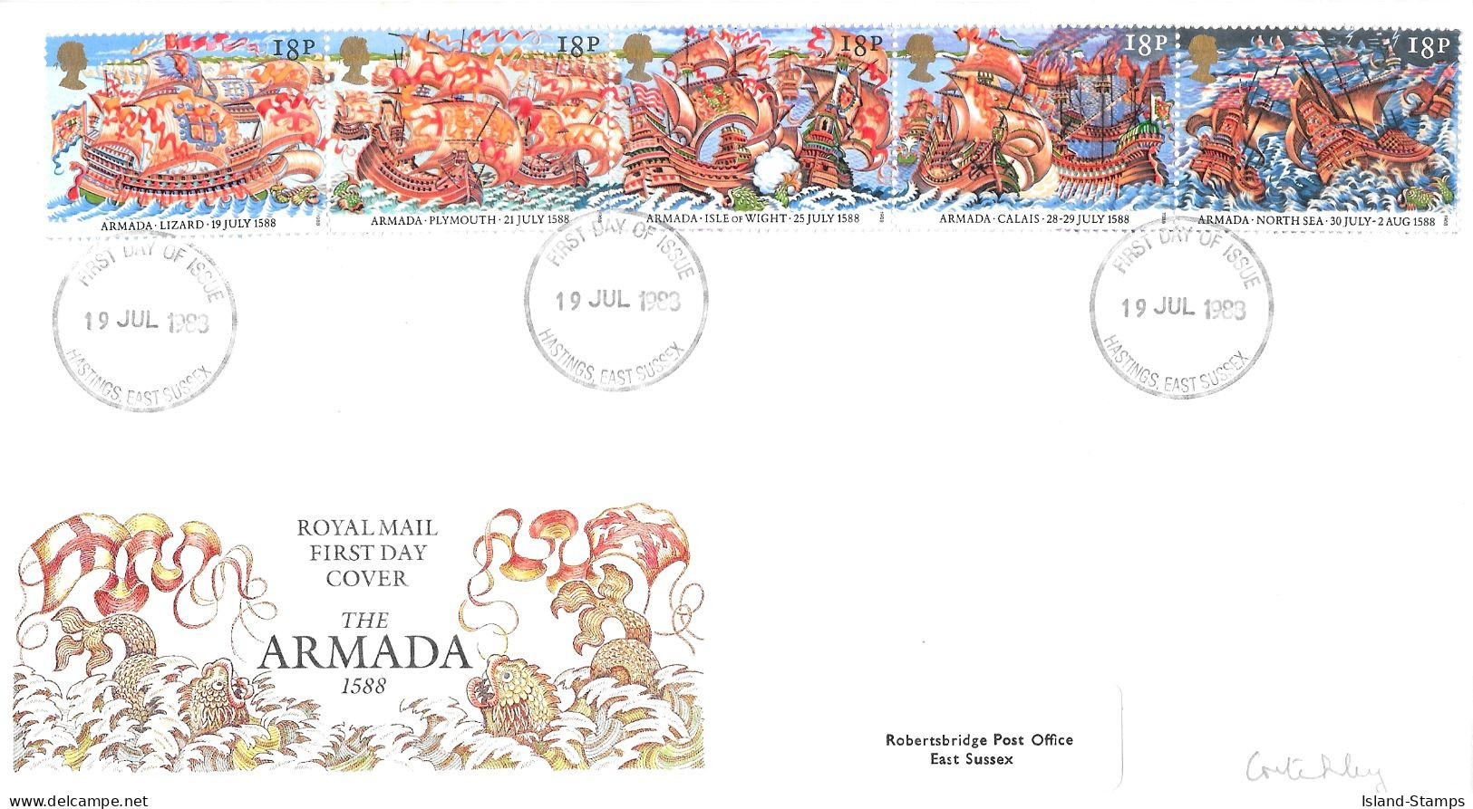 1988 Spanish Armada Addressed FDC Tt - 1981-1990 Dezimalausgaben