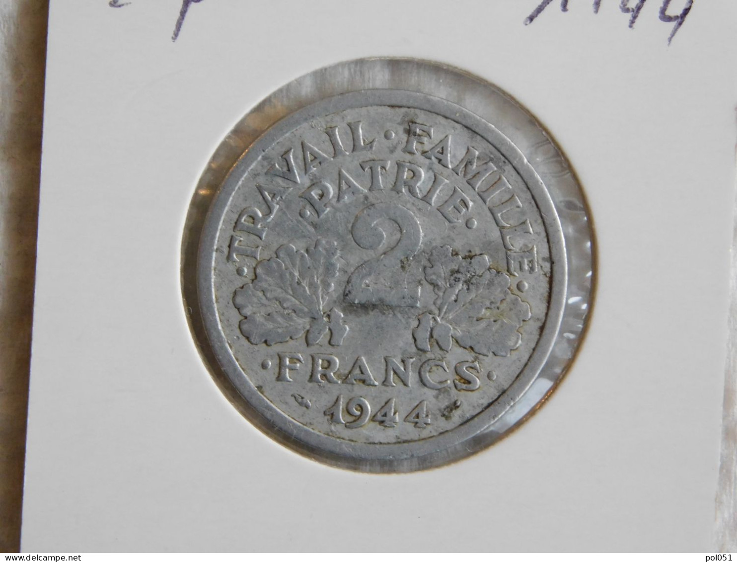France 2 Francs 1944 FRANCISQUE (830) - 2 Francs