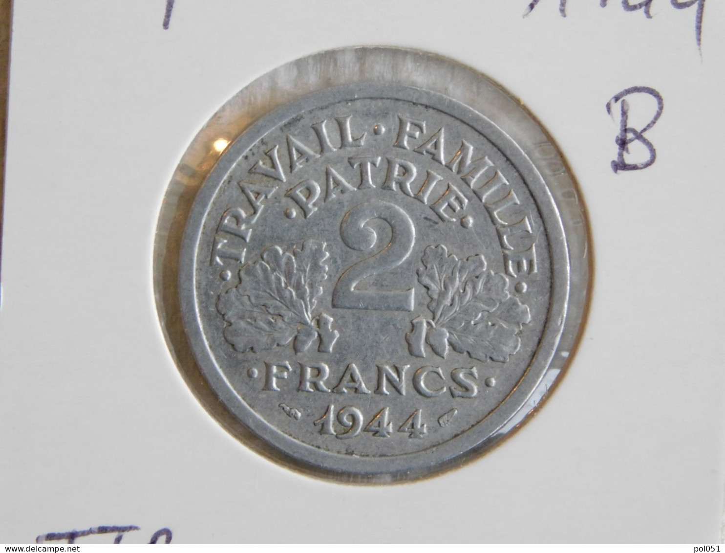 France 2 Francs 1944 B FRANCISQUE (831) - 2 Francs