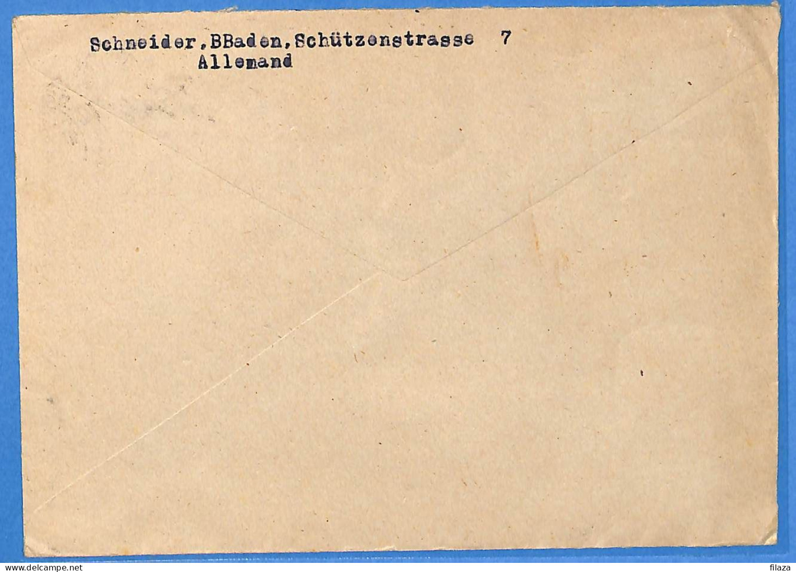 Allemagne Zone Française 1946 - Lettre De Baden Baden - G30154 - Bade