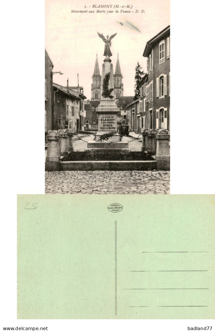 54 - BLAMONT - Monument Aux Morts - Blamont