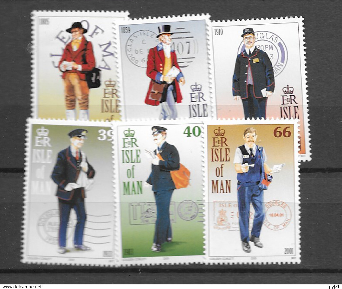 2001 MNH Isle Of Man Mi 911-16 - Isla De Man