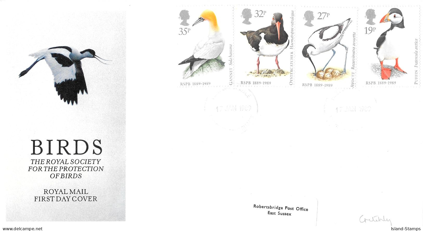 1989 Birds Addressed FDC Tt - 1981-1990 Decimal Issues