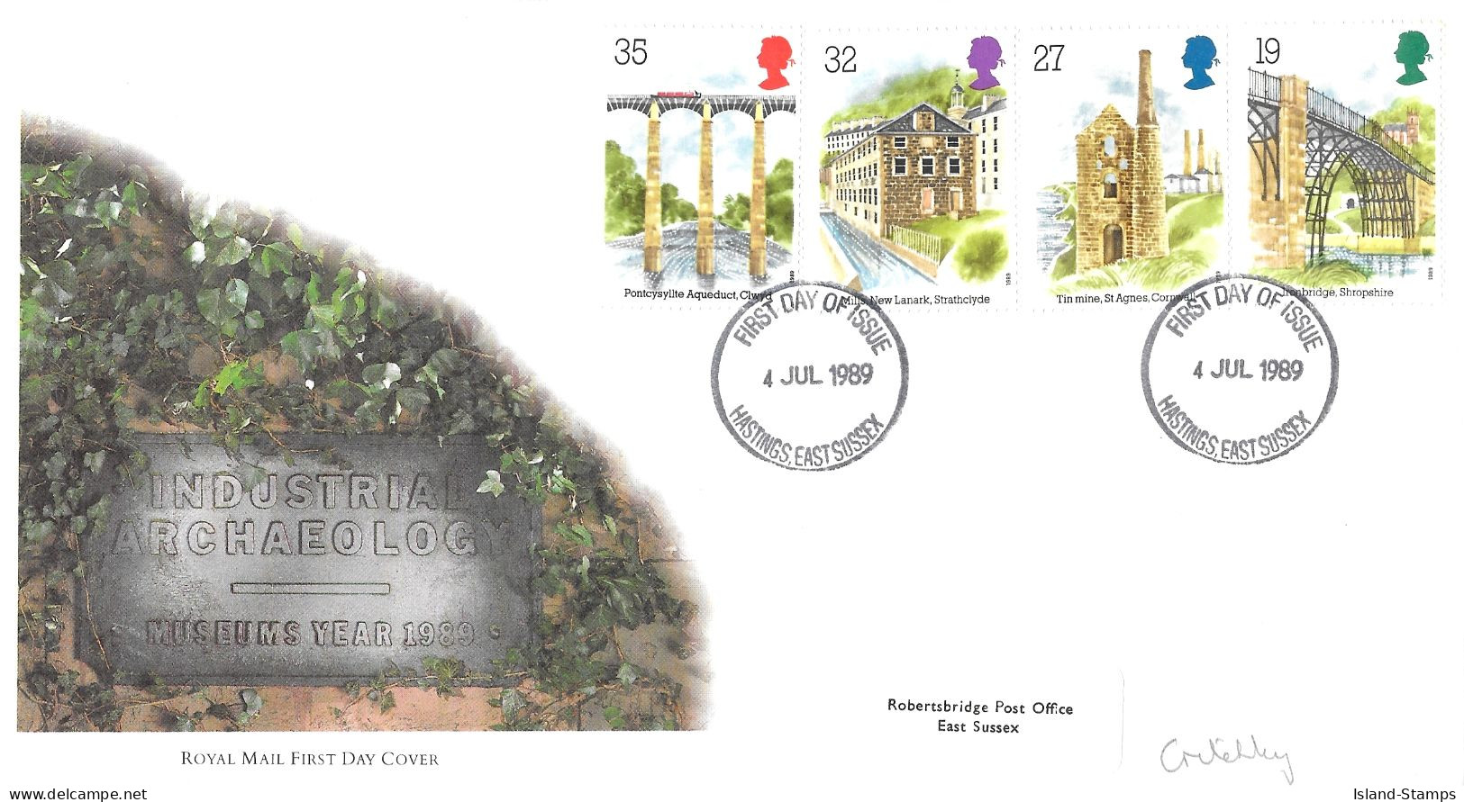 1989 Industrial Archaeology Addressed FDC Tt - 1981-1990 Decimal Issues