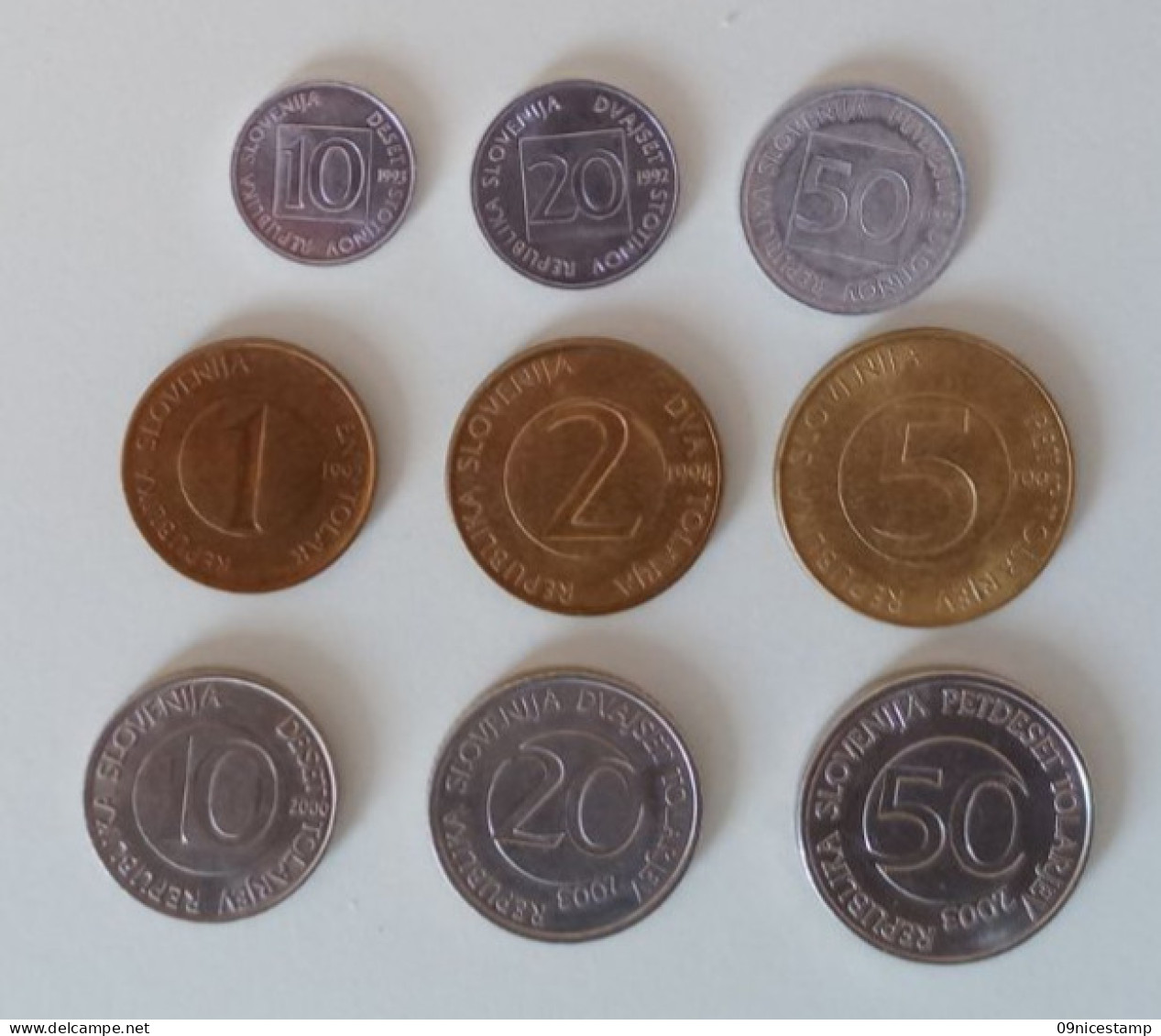 Slovenia Coinset, Used And Different Years - Eslovenia