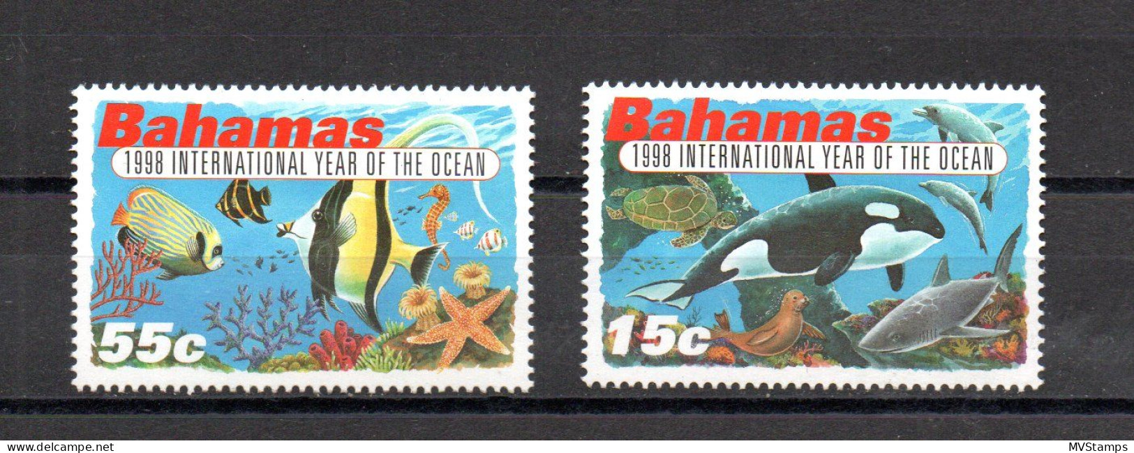 Bahamas 1998 Set Fish/Oceans/Marine Stamps (Michel 981/82) MNH - Bahamas (1973-...)