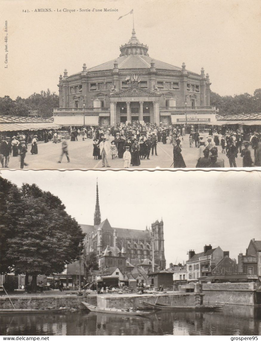 AMIENS LE CIRQUE SORTIE D'UNE MATINEE PRECURSEUR + MARCHE SUR L'EAU 1961 - Amiens